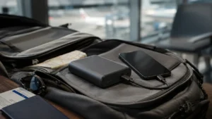 Power bank nyaraláshoz telefon töltéséhez utazótáskán