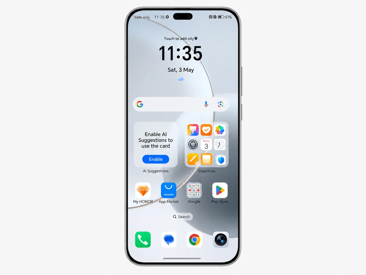 Honor 400 Lite 120 Hz-es AMOLED kijelzője