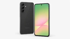 Samsung Galaxy A56 5G elölnézetből és hátulról
