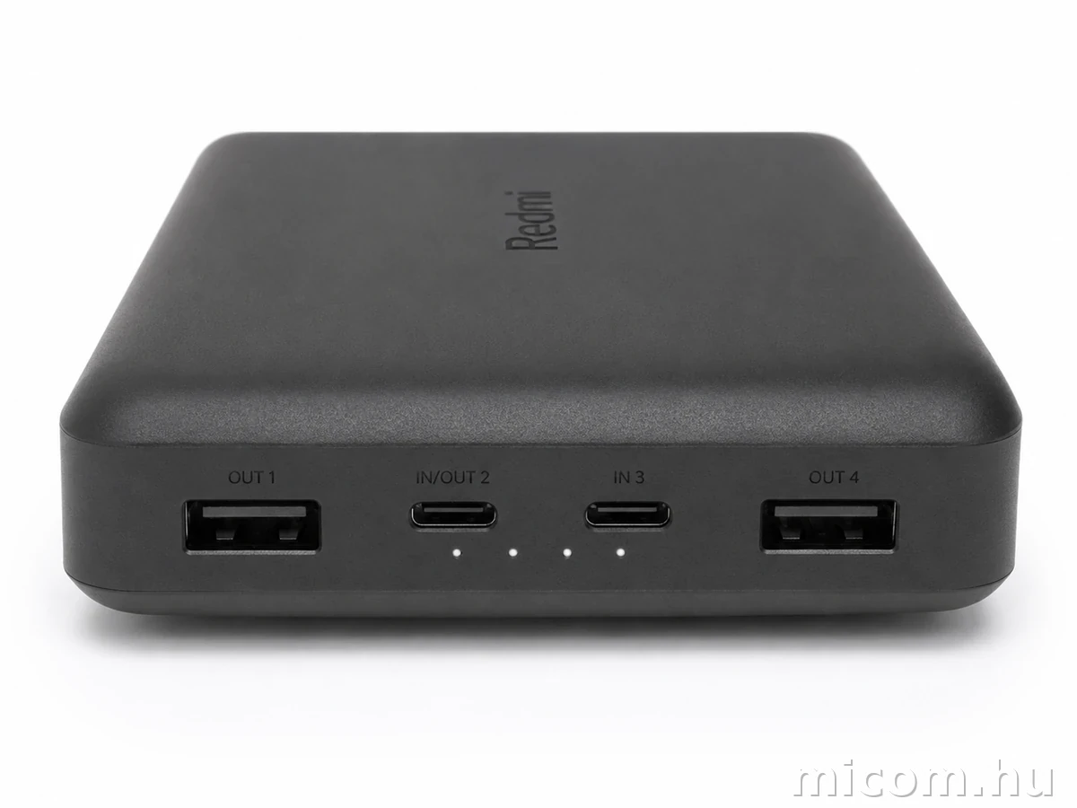 Redmi Power Bank 20000 mAh USB csatlakozói