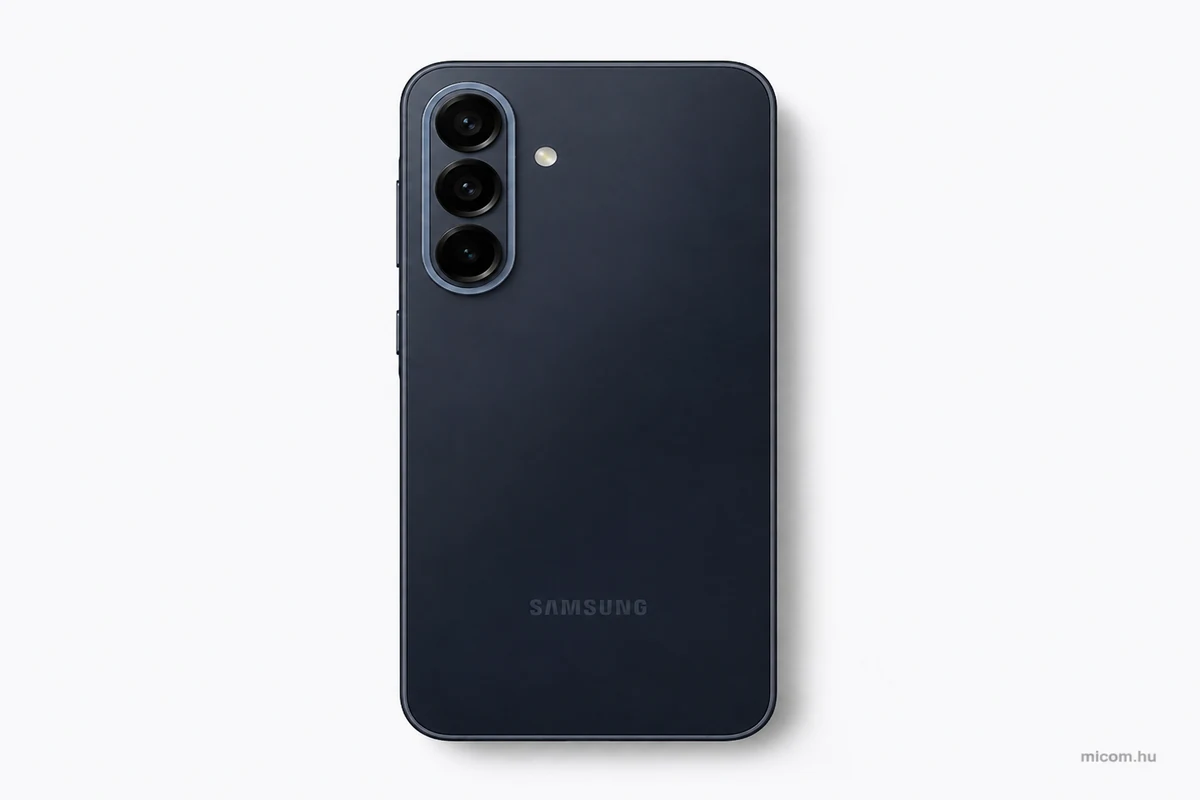 Samsung Galaxy A57 5G sötétkék hátlap három kamerával