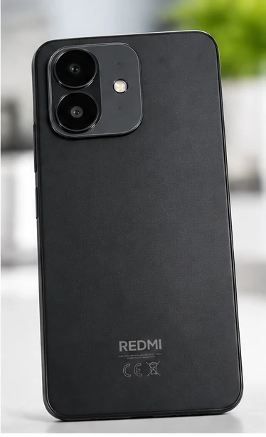 Fekete Redmi Note 17 Pro 5G hátlapja