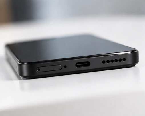 Redmi Note 17 Pro 5G alsó éle USB-C csatlakozóval